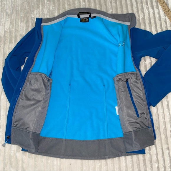 Mountain HardWear Jacket Womens Full Zip  Pockets Logo Blue M Fleece Lined - Picture 11 of 11